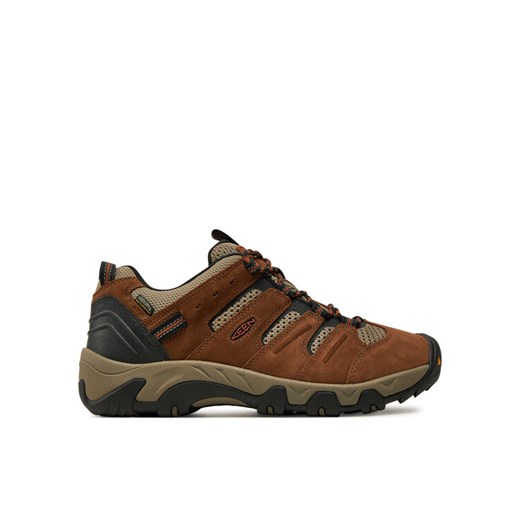 Trekkingi Keen Headout Waterproof Hiking 1028308 Brązowy ze sklepu eobuwie.pl w kategorii Buty trekkingowe męskie - zdjęcie 182050106
