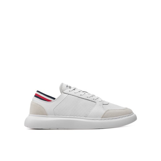 Sneakersy Tommy Hilfiger Lightweight Cup Seasonal Mix FM0FM04961 Biały Tommy Hilfiger 45 eobuwie.pl
