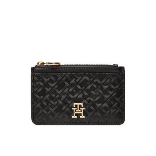Etui na karty kredytowe Tommy Hilfiger Th Distinct Long Cc Holder Mono AW0AW17401 Czarny ze sklepu eobuwie.pl w kategorii Etui - zdjęcie 182050385