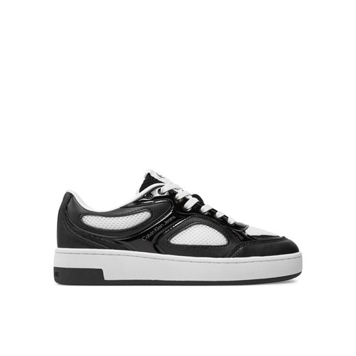 Sneakersy Calvin Klein Jeans Basket Cupsole Low Mix In Met YW0YW01387 Czarny 41 eobuwie.pl