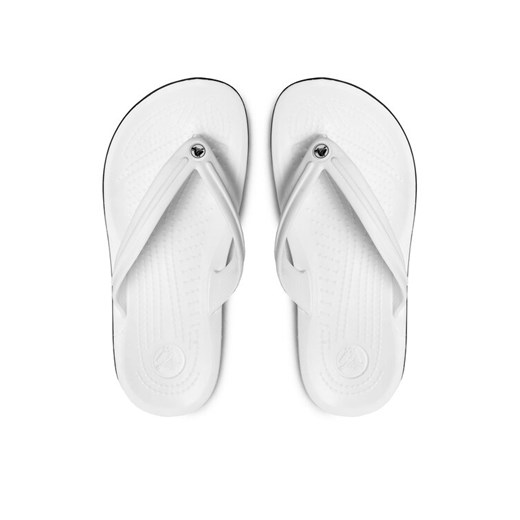Japonki Crocs Crocband Flip 11033 Biały ze sklepu eobuwie.pl w kategorii Klapki męskie - zdjęcie 182050648