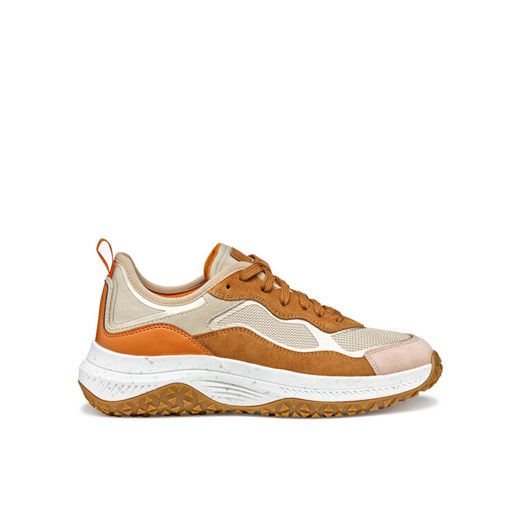 Sneakersy Geox D Oliviera + Grip D55VNA 0AS22 CH66N Beżowy ze sklepu eobuwie.pl w kategorii Buty sportowe damskie - zdjęcie 182050659