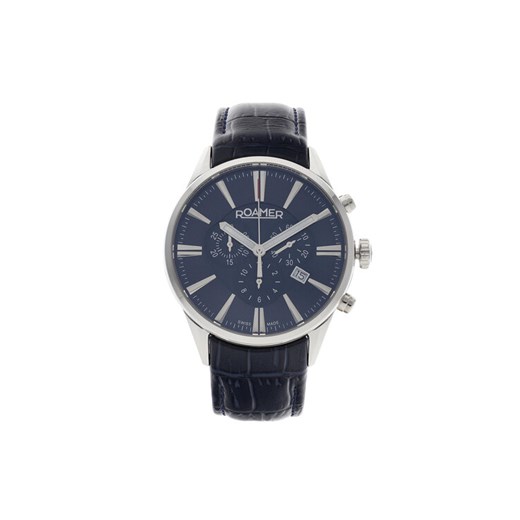 Zegarek Roamer Superior Chrono 508837 41 40 05 Granatowy ze sklepu eobuwie.pl w kategorii Zegarki - zdjęcie 182050685