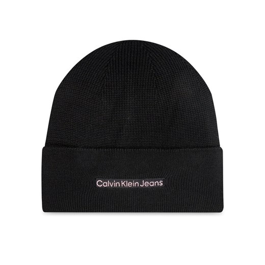 Czapka Calvin Klein Inst Embro K60K612651 Czarny ze sklepu eobuwie.pl w kategorii Czapki zimowe damskie - zdjęcie 182050686