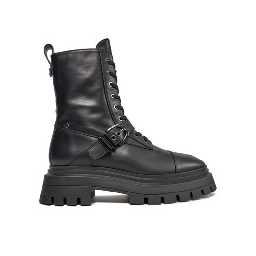 Trapery Stuart Weitzman Maverick Bedford Bte SF022 Czarny ze sklepu eobuwie.pl w kategorii Workery damskie - zdjęcie 182050777