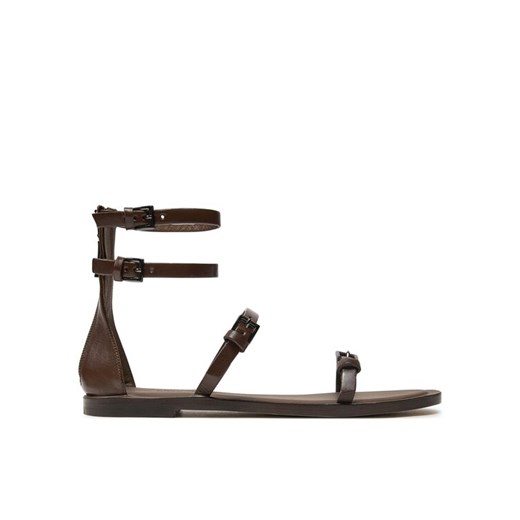 Sandały Max Mara Evegflat 24145210326 Brązowy Max Mara 40 eobuwie.pl