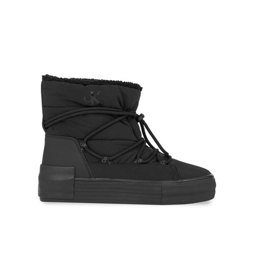 Śniegowce Calvin Klein Jeans Bold Vulc Flatf Snow Boot Wn YW0YW01181 Czarny ze sklepu eobuwie.pl w kategorii Śniegowce damskie - zdjęcie 182051125