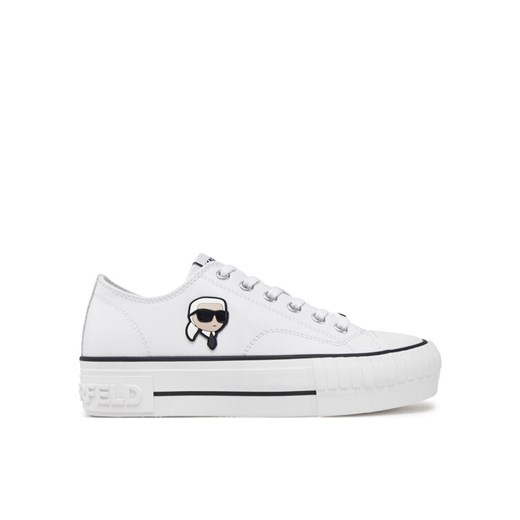 Trampki KARL LAGERFELD Kampus Max KL60425T Biały ze sklepu eobuwie.pl w kategorii Trampki damskie - zdjęcie 182051128