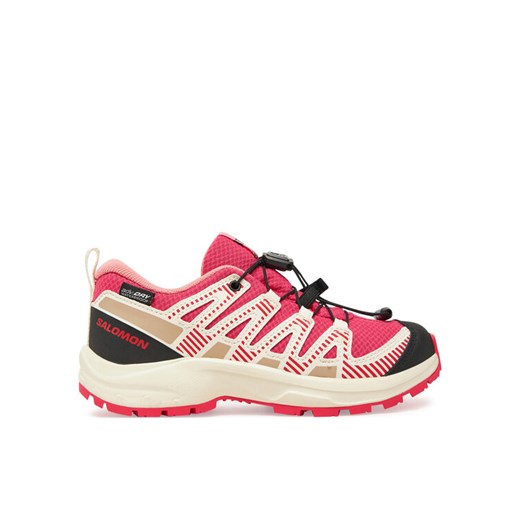 Trekkingi Salomon Xa Pro V8 Waterproof L47729500 Czerwony ze sklepu eobuwie.pl w kategorii Buty trekkingowe dziecięce - zdjęcie 182051148