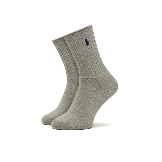 Skarpety wysokie damskie Polo Ralph Lauren 455846847013 Szary ze sklepu eobuwie.pl w kategorii Skarpetki damskie - zdjęcie 182051266