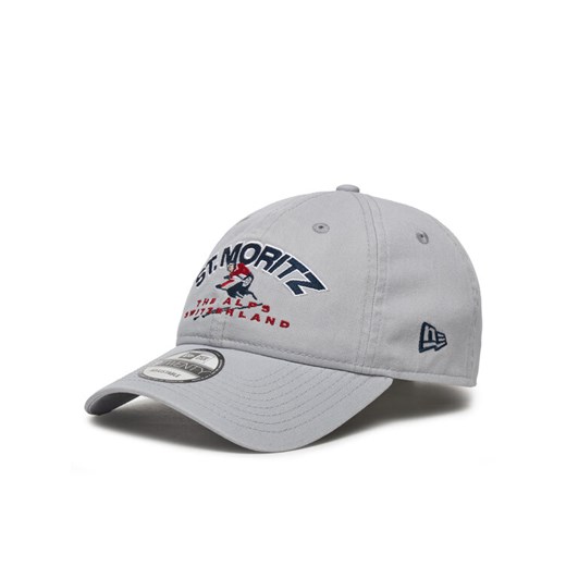 Czapka z daszkiem New Era Washed St. Moritz Ski 9TWENTY 60580868 Szary ze sklepu eobuwie.pl w kategorii Czapki z daszkiem damskie - zdjęcie 182051296