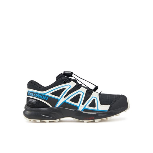 Trekkingi Salomon Speedcross Waterproof L47733700 Czarny ze sklepu eobuwie.pl w kategorii Buty trekkingowe dziecięce - zdjęcie 182051385