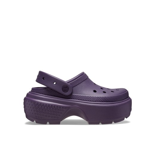 Klapki Crocs Stomp Clog 209350 Fioletowy ze sklepu eobuwie.pl w kategorii Klapki damskie - zdjęcie 182051399