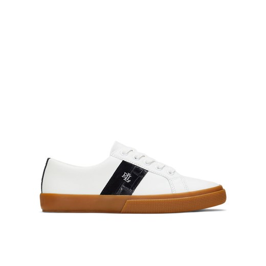 Sneakersy LAUREN RALPH LAUREN 802951390001 Biały ze sklepu eobuwie.pl w kategorii Trampki damskie - zdjęcie 182051429