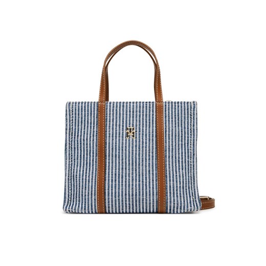 Torebka Tommy Hilfiger Th Premium Beach Le Mini Tote AW0AW17208 Niebieski Tommy Hilfiger 00 eobuwie.pl