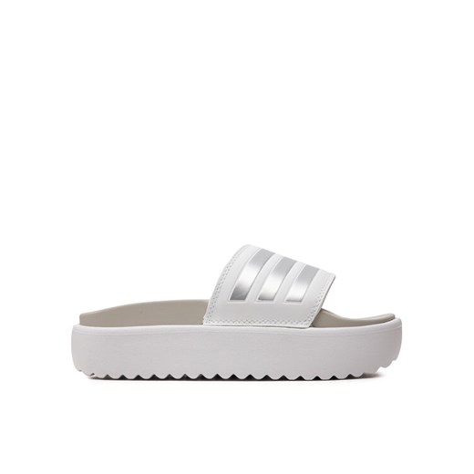 Klapki adidas adilette Platform Slides IE9703 Biały ze sklepu eobuwie.pl w kategorii Klapki damskie - zdjęcie 182051638