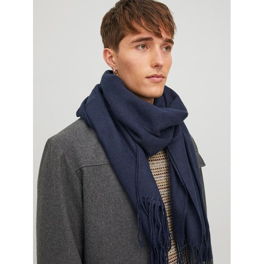 Szalik Jack&Jones 12140332 Granatowy ze sklepu eobuwie.pl w kategorii Szaliki męskie - zdjęcie 182051836
