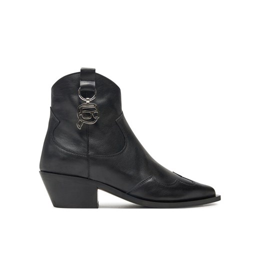 Botki KARL LAGERFELD Kansas KL33265 Czarny ze sklepu eobuwie.pl w kategorii Botki - zdjęcie 182052036