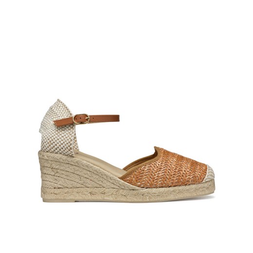 Espadryle Geox D Gelsa Low D55NGE 02MLM C5006 Brązowy ze sklepu eobuwie.pl w kategorii Espadryle damskie - zdjęcie 182052128