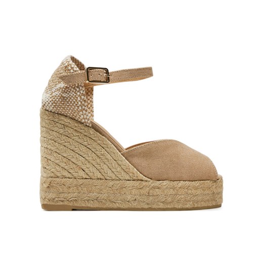 Espadryle Castañer Bianca/8Ed/002 022235 Beżowy ze sklepu eobuwie.pl w kategorii Sandały damskie - zdjęcie 182052196