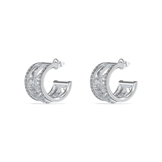 Kolczyki Guess JUBE05 036JW Srebrny ze sklepu eobuwie.pl w kategorii Kolczyki - zdjęcie 182052216