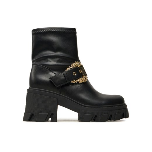 Botki Versace Jeans Couture Sophie 77VA3S80 Czarny ze sklepu eobuwie.pl w kategorii Botki - zdjęcie 182052305