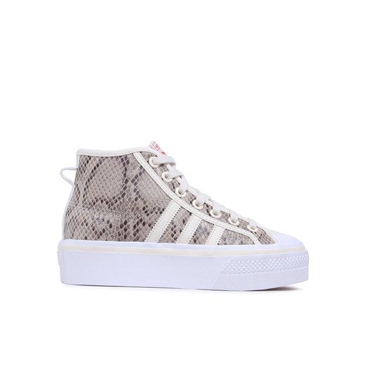 Trampki adidas Nizza Platform Mid Shoes HQ1981 Beżowy ze sklepu eobuwie.pl w kategorii Trampki damskie - zdjęcie 182052319