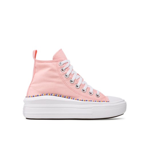 Trampki Converse Chuck Taylor All Star Move Hi 272853C Różowy ze sklepu eobuwie.pl w kategorii Trampki dziecięce - zdjęcie 182052327
