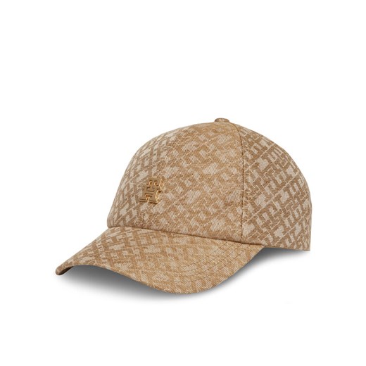 Czapka z daszkiem Tommy Hilfiger Monogram AW0AW17139 Beżowy ze sklepu eobuwie.pl w kategorii Czapki z daszkiem damskie - zdjęcie 182052468
