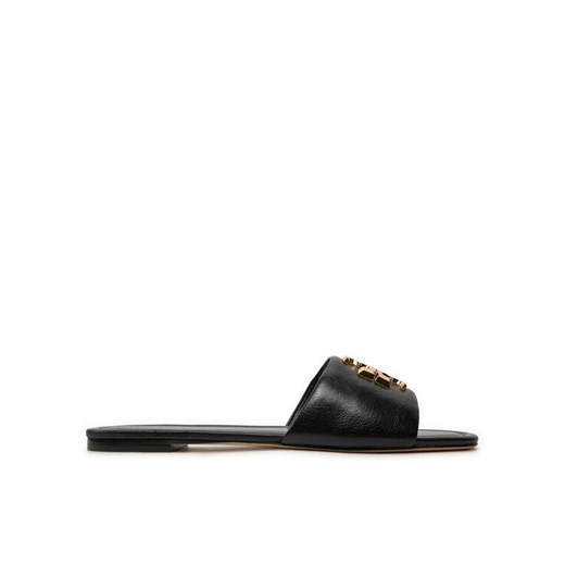 Klapki Tory Burch Eleanor Slide 157966 Czarny ze sklepu eobuwie.pl w kategorii Klapki damskie - zdjęcie 182052487