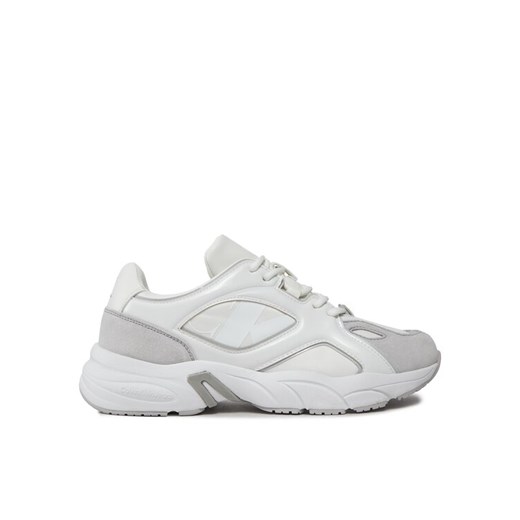 Sneakersy Calvin Klein Jeans Retro Tennis Low Lace Mix Nbs Lu YW0YW01312 Biały ze sklepu eobuwie.pl w kategorii Buty sportowe damskie - zdjęcie 182052659