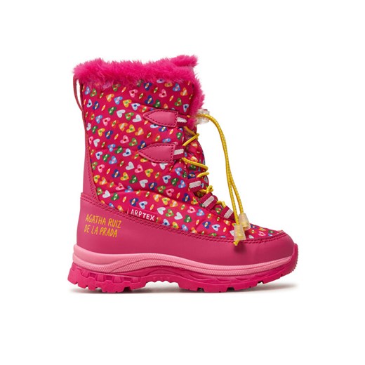 Śniegowce Agatha Ruiz de la Prada 241992-A D Różowy ze sklepu eobuwie.pl w kategorii Buty zimowe dziecięce - zdjęcie 182052876
