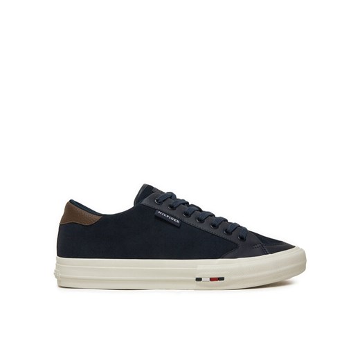 Sneakersy Tommy Hilfiger Vulc Street Low FM0FM05458 Granatowy ze sklepu eobuwie.pl w kategorii Buty sportowe męskie - zdjęcie 182053177