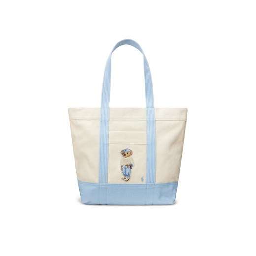 Torebka Polo Ralph Lauren 428967715001 Écru ze sklepu eobuwie.pl w kategorii Torby Shopper bag - zdjęcie 182053269