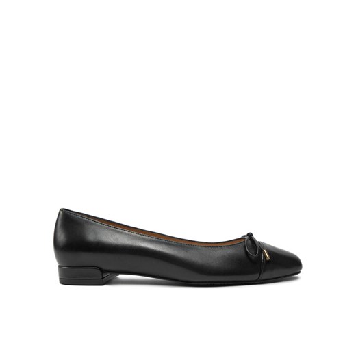 Baleriny Stuart Weitzman Sleek Bow Flat SJ598 Czarny ze sklepu eobuwie.pl w kategorii Balerinki - zdjęcie 182053275