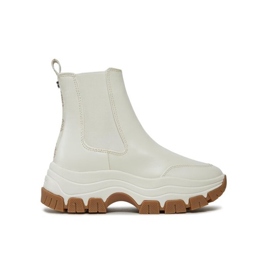 Botki Guess FL8BEO ELE12 Écru ze sklepu eobuwie.pl w kategorii Workery damskie - zdjęcie 182053325