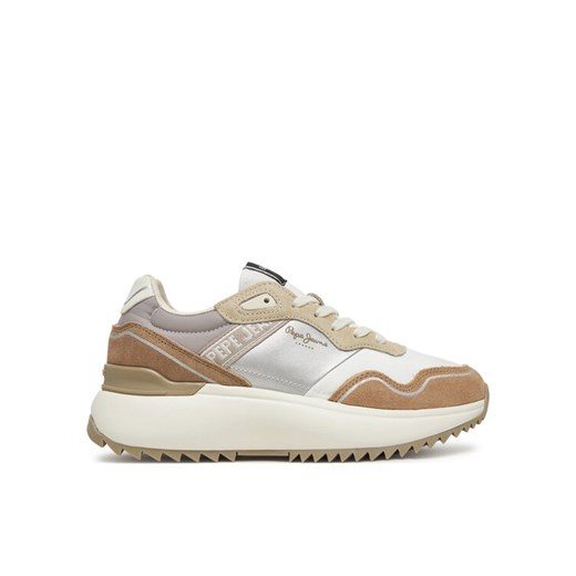 Sneakersy Pepe Jeans Kimi Glam PLS60042 Beżowy ze sklepu eobuwie.pl w kategorii Buty sportowe damskie - zdjęcie 182053439