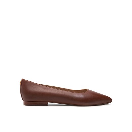 Baleriny LAUREN RALPH LAUREN Londyn 802862706002 Brązowy ze sklepu eobuwie.pl w kategorii Balerinki - zdjęcie 182053459