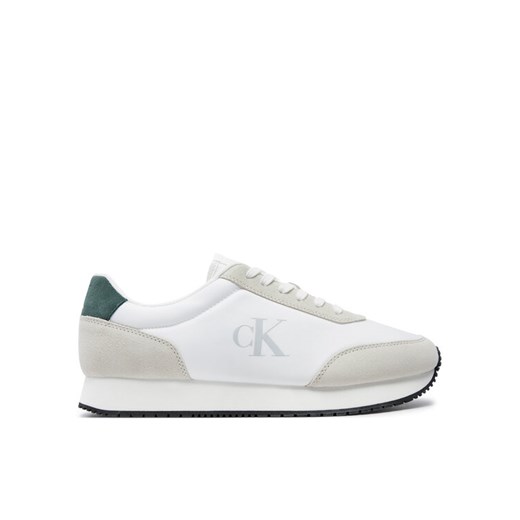 Sneakersy Calvin Klein Jeans Retro Runner YM0YM01119 Écru 46 eobuwie.pl