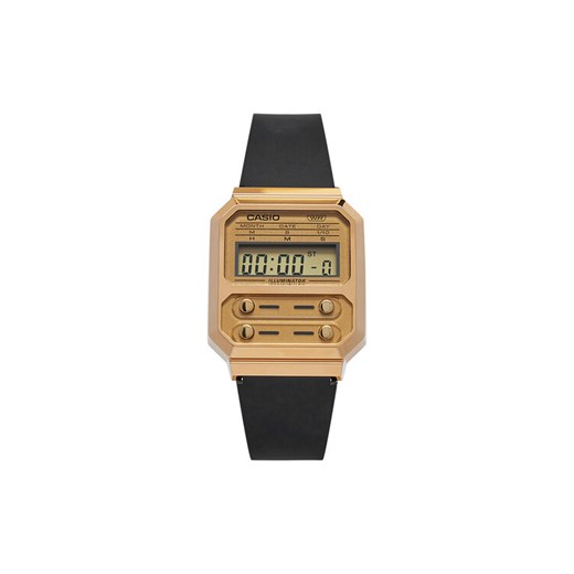 Zegarek Casio A100WEFG-9AEF Złoty ze sklepu eobuwie.pl w kategorii Zegarki - zdjęcie 182053687
