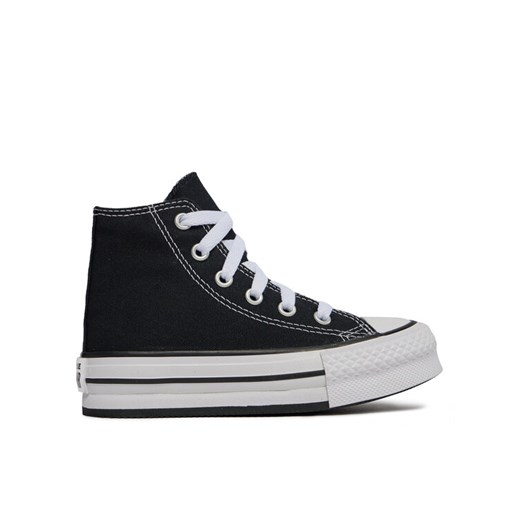 Trampki Converse Chuck Taylor All Star Lift Platform High Top Little Kids 372859C Czarny ze sklepu eobuwie.pl w kategorii Trampki dziecięce - zdjęcie 182053795