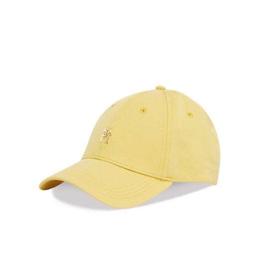 Czapka z daszkiem Tommy Hilfiger Elevated Chic Cap AW0AW17128 Żółty ze sklepu eobuwie.pl w kategorii Czapki z daszkiem damskie - zdjęcie 182053958