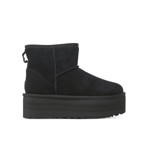 Śniegowce Ugg W Classic Mini Platform 1134991 Czarny ze sklepu eobuwie.pl w kategorii Śniegowce damskie - zdjęcie 182053995