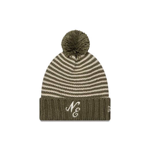 Czapka New Era Ne Jake Beanie NeWe 60565212 Zielony ze sklepu eobuwie.pl w kategorii Czapki zimowe damskie - zdjęcie 182054056