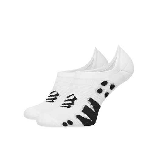 Skarpety stopki unisex Compressport No Show XU00045 Biały ze sklepu eobuwie.pl w kategorii Skarpetki damskie - zdjęcie 182054186