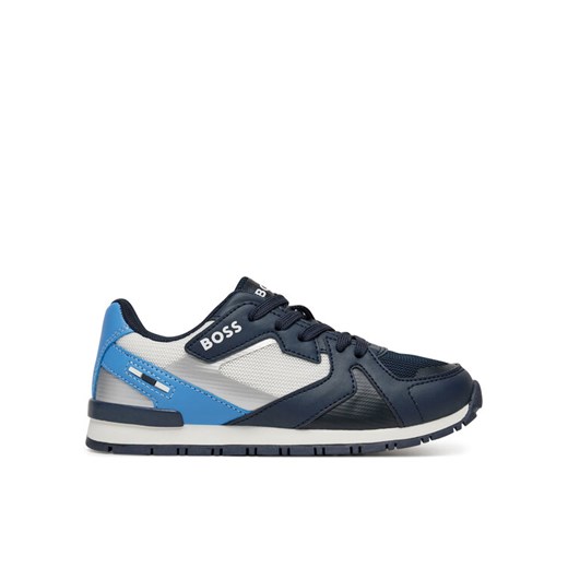 Sneakersy BOSS J51646 M Granatowy ze sklepu eobuwie.pl w kategorii Buty sportowe dziecięce - zdjęcie 182054205