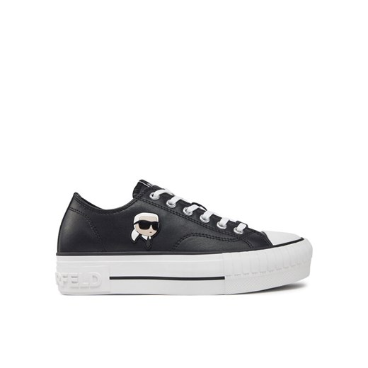Trampki KARL LAGERFELD Kampus Max KL60425T Czarny ze sklepu eobuwie.pl w kategorii Trampki damskie - zdjęcie 182054217