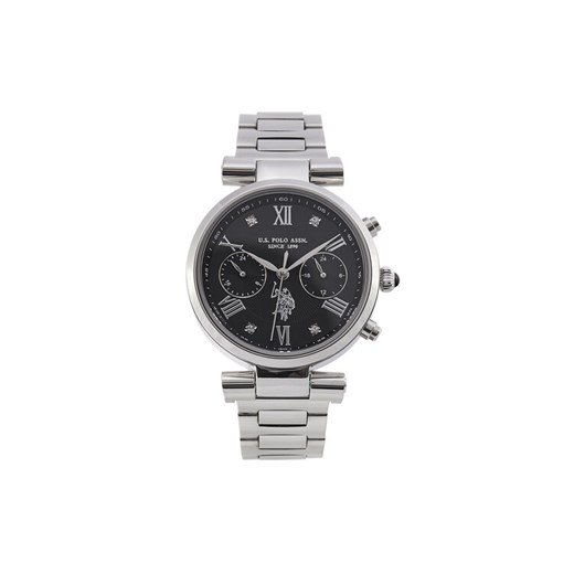Zegarek U.S. Polo Assn. Ines USP8311BK Srebrny ze sklepu eobuwie.pl w kategorii Zegarki - zdjęcie 182054285