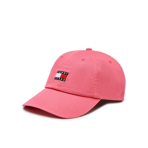 Czapka z daszkiem Tommy Jeans Heritage AW0AW15848 Różowy ze sklepu eobuwie.pl w kategorii Czapki z daszkiem damskie - zdjęcie 182054348
