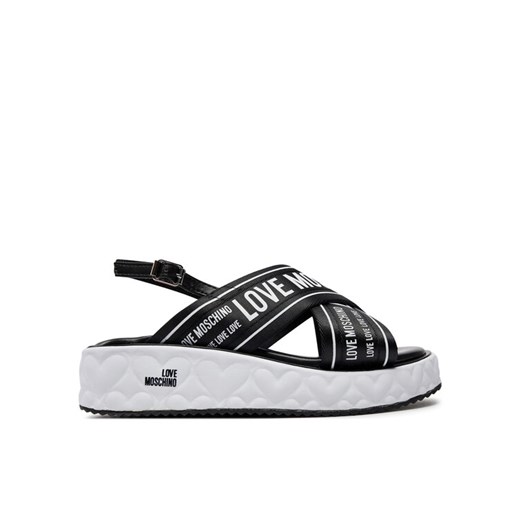 Sandały LOVE MOSCHINO JA16315I0IIX300A Czarny ze sklepu eobuwie.pl w kategorii Sandały damskie - zdjęcie 182054445